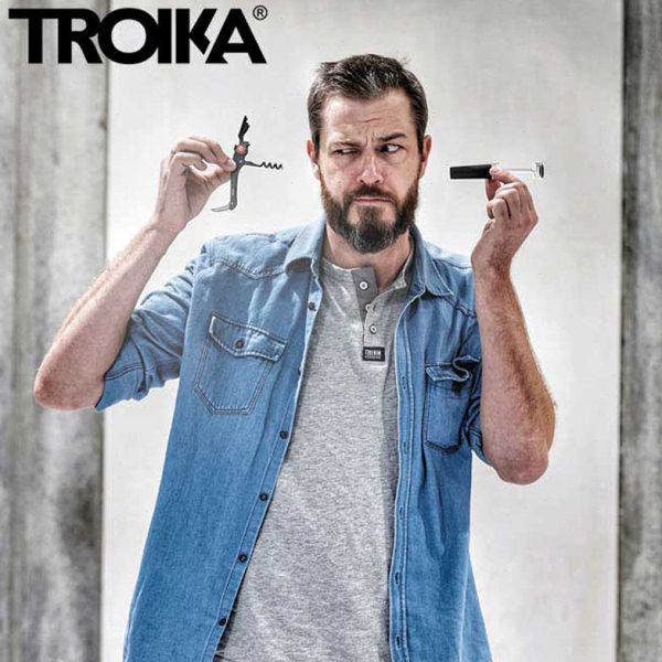 TROIKA 多功能开瓶器家用红酒海马刀创意葡萄酒开酒器 硅胶酒塞