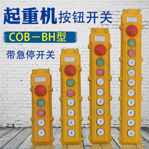 包邮COB-BH型起重机防雨型按钮开关带急停62/63/64/65BH力特电器