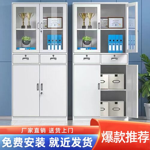 文件柜资料柜办公室铁皮钢制保密柜档案柜凭证柜子家用储物柜