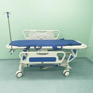 ABS转运车对接车升降起背多功能转运平车胃镜检查床不锈钢担架车