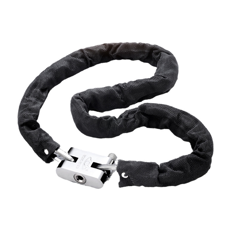 玻璃门锁链条锁大门铁p链锁自行车锁钢丝防盗电动车防水环形链子