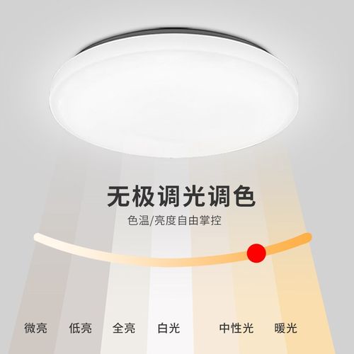 智能吸顶灯e 遥控调光色主卧室灯两室一厅灯具组合套餐