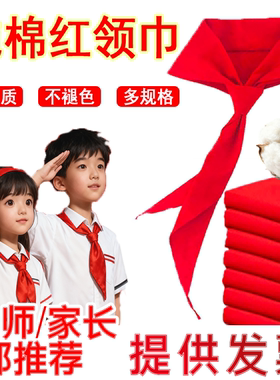 红领巾全棉透气涤纶抗皱蚕丝