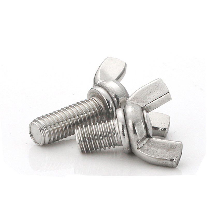 201不锈钢蝶形螺栓元宝羊角手拧蝴蝶螺丝DIN316蝶型螺丝M4M5M6M8