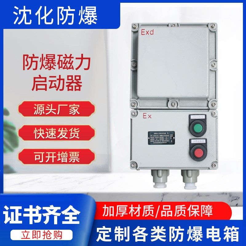 粉尘防爆磁力启动器防爆磁力开关防爆水泵电动机过载保护器防爆箱