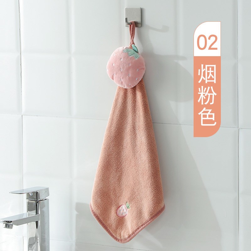 厨房擦毛巾挂式加厚大号超强吸水不易掉毛可N爱卫生间速干擦手神