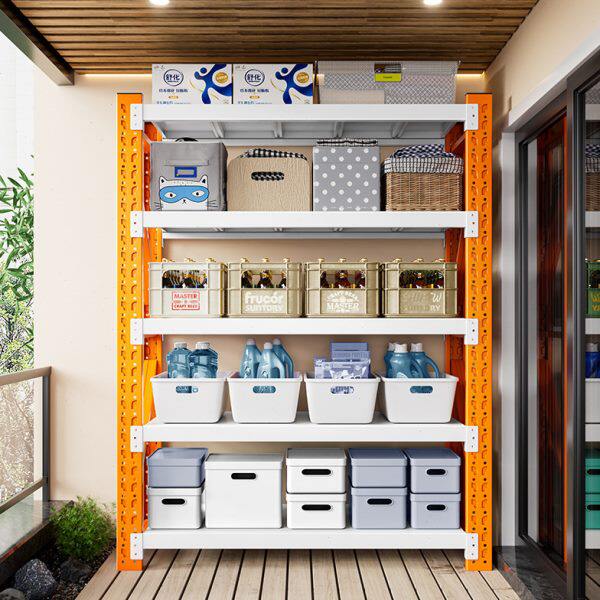 阳台置物架家用货架多层落地仓库储藏室杂物间钢制储物收纳架花架