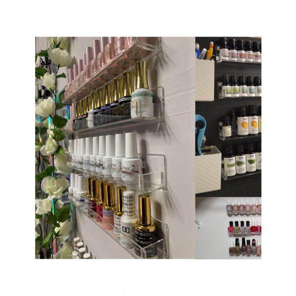 壁挂式展示架书架亚克力透明收纳架U型置物架墙上挂式少儿书架