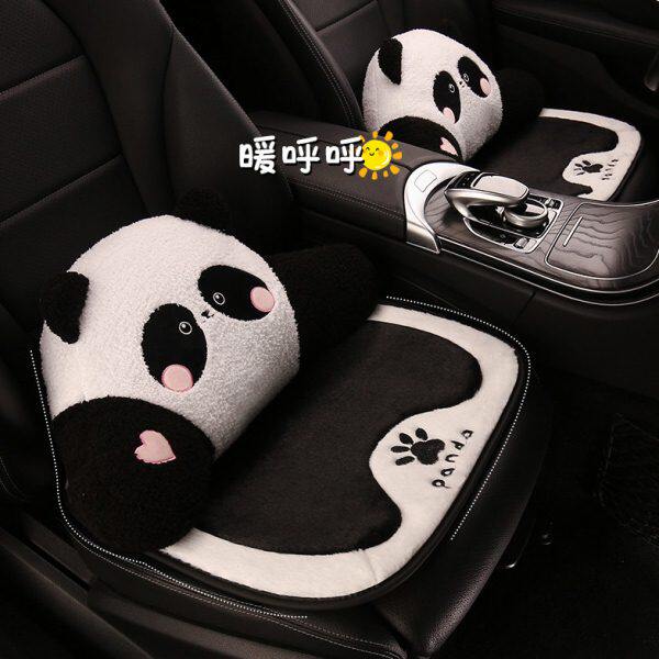 汽车坐垫单片冬季加绒女士车内座套座椅套座垫冬天加热保暖屁股垫