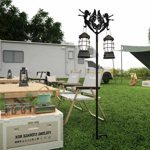 花架支撑杆悬挂灯架节日装饰品灯串垂钓太阳能灯笼灯露营灯支架子