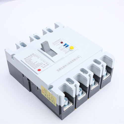 三相四线塑壳漏电保护器100A150A160A250A带灯可调380V漏电断路器