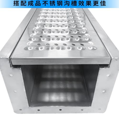 304不锈钢地沟U型槽水沟槽盖板厨房成品排水沟下水道水沟水槽盖板