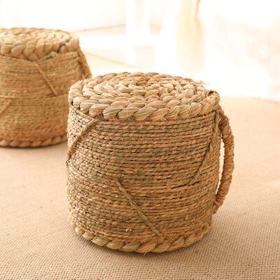 稻草编织蒲团坐垫榻榻米草垫子家用坐墩地上坐凳懒人客厅地板座墩