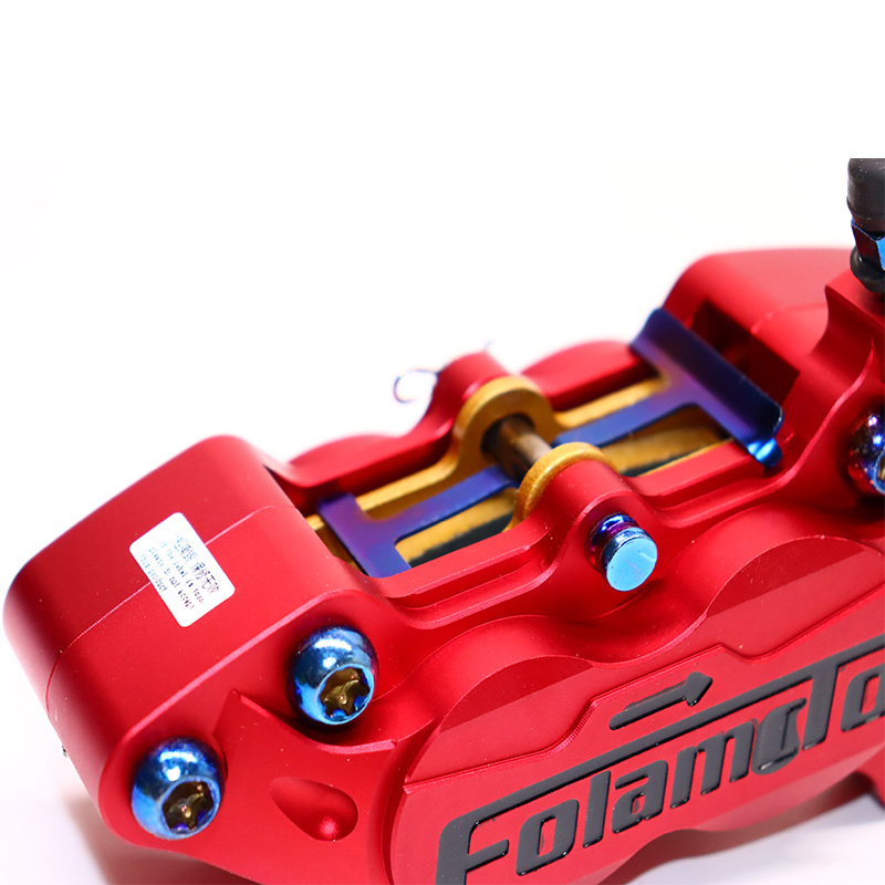 佛兰多大鲍鱼活塞对四卡钳刹车改装制动器下泵小牛小龟电摩骠骑