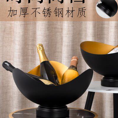 欧式高档香槟桶加厚不锈钢大号红酒冰桶酒吧餐厅洋酒冰桶派对冰桶