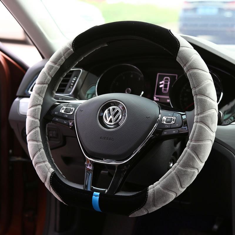 大众老款帕萨特/B5/B6/B7老领驭/速腾/途岳毛绒植绒方向盘套