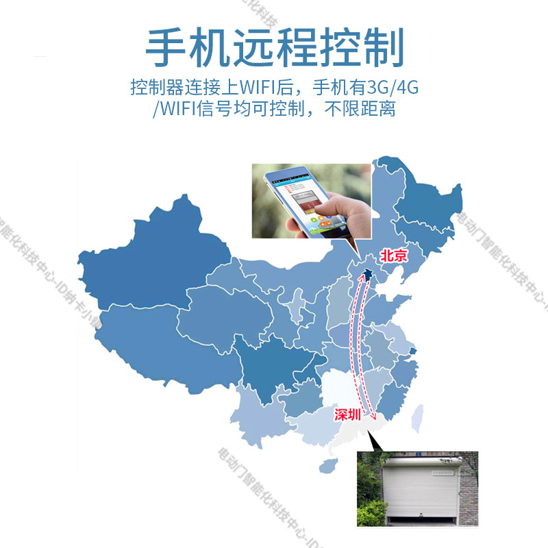 智能手机远程控制卷帘门遥控器WiFi无线开门电动车库卷闸门电机