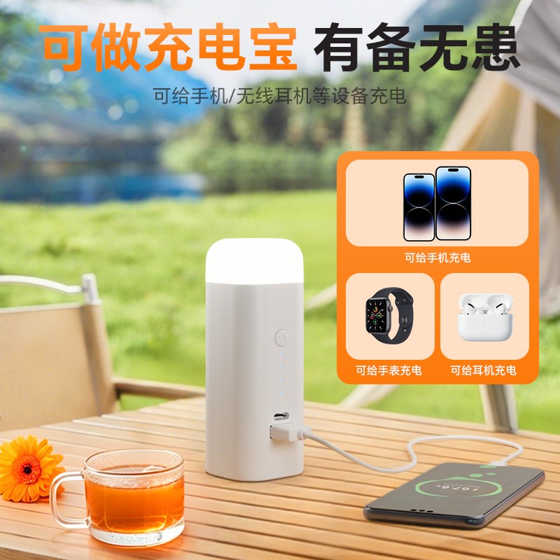 德国强光led手电筒可充电充电宝多功能野外超亮迷你家用灯便携