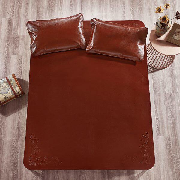 喜连理水牛皮凉席子1.5米1.8m真皮头层整张三件套硬席夏季加厚