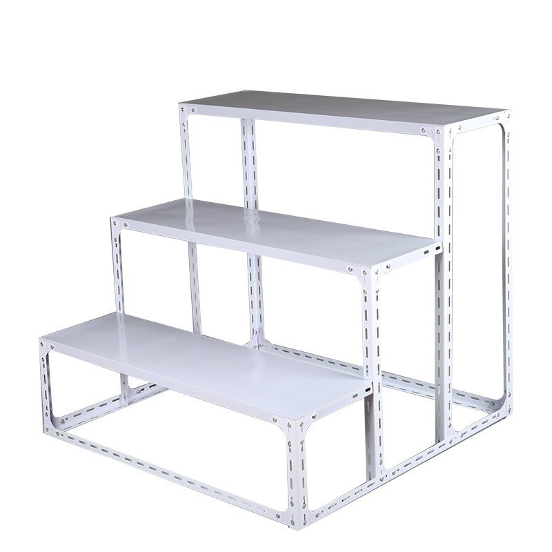 花架置物架阳台铁艺客厅室内多肉落地多层不锈钢挂壁梯形货架角钢