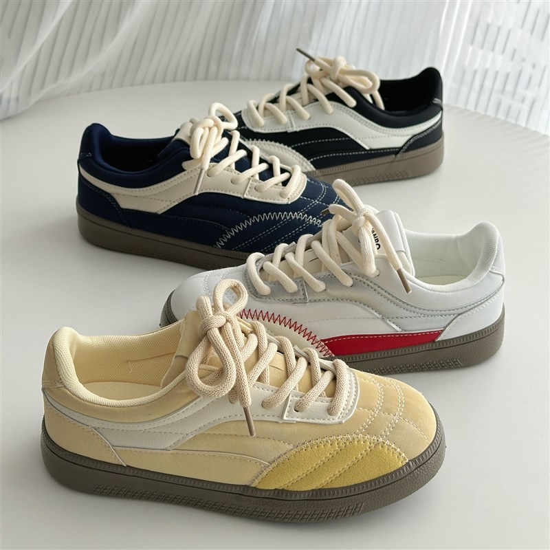 荔枝公园多巴胺软面板鞋女款2025春季新款厚底百搭小白鞋小众鞋子