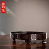 110奁香盘素生5cm炉. 陈巧Q仿古香炉铜香 坊 摆件见24香篆另购 式