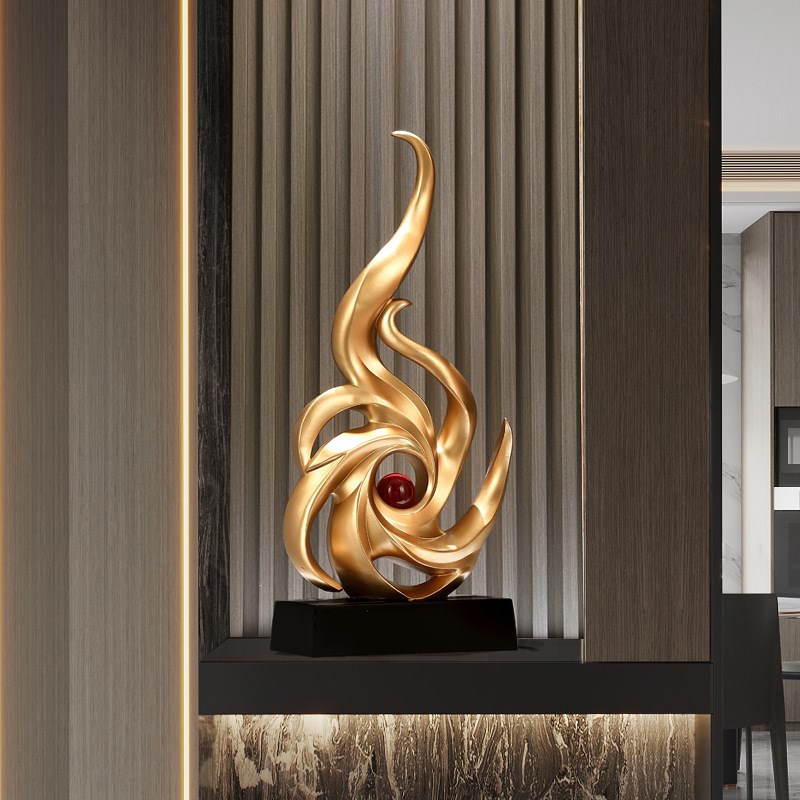 高档风生水起落i地艺术摆件客厅电视柜玄关造景装饰品乔迁开业礼