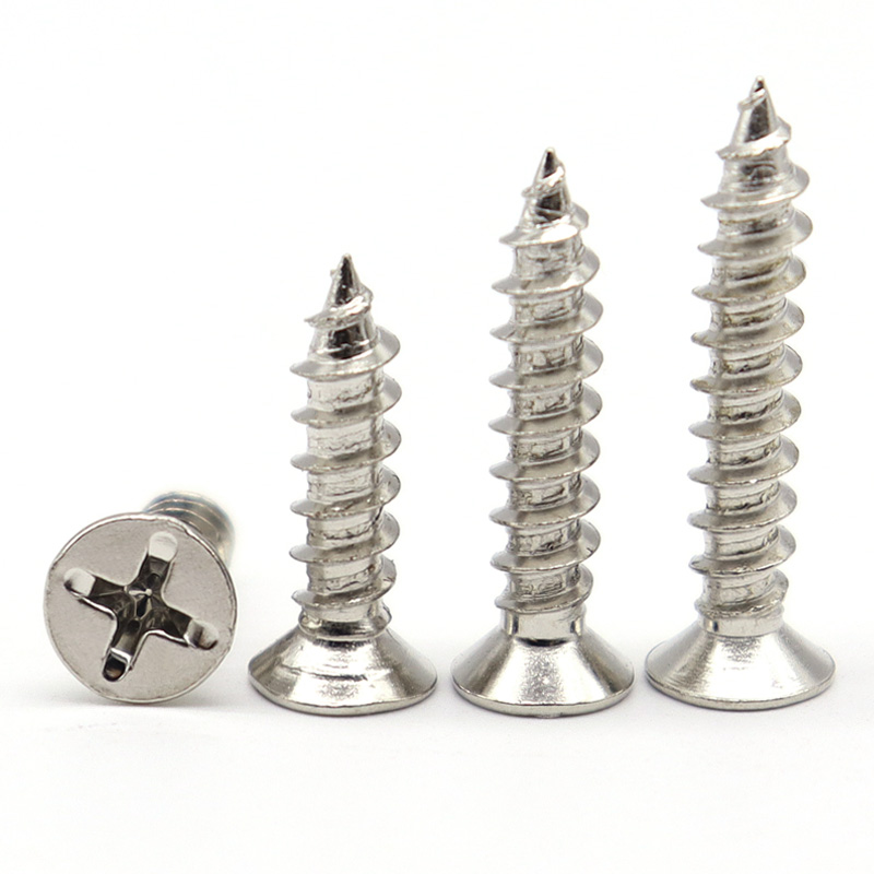 M1M2镀镍十字沉头自攻螺丝KA平头螺钉w1.8 1.3 1.6*3x4x5x6x8x10m