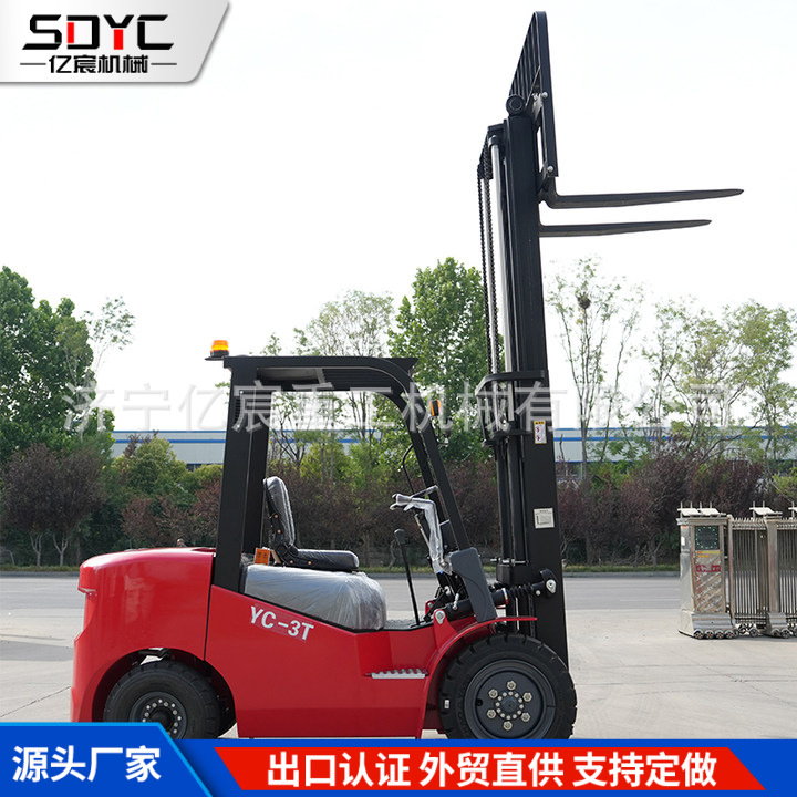 出口柴油叉车3吨液压堆高搬运车仓储物流四驱2吨柴油叉车