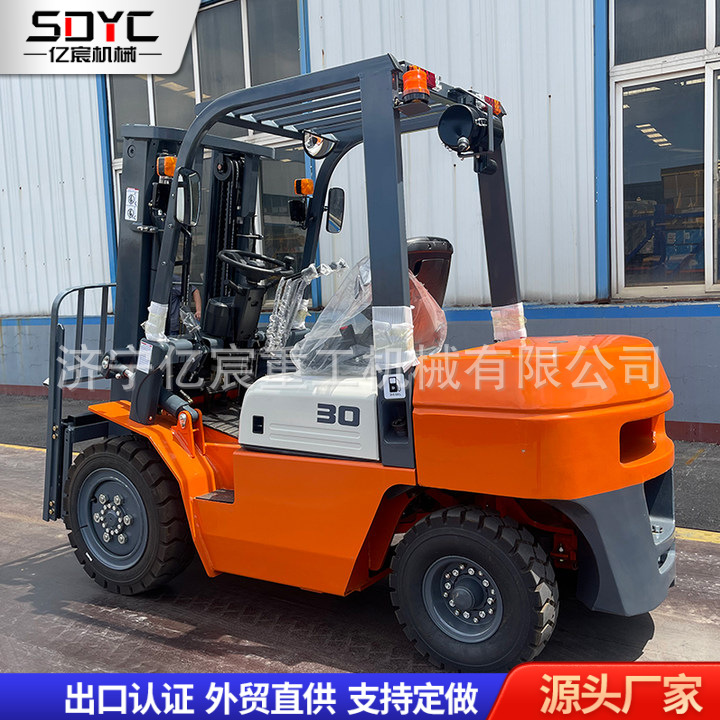 出口柴油叉车3吨多功能内燃柴油四驱叉车4吨5吨6吨侧移摆动叉车