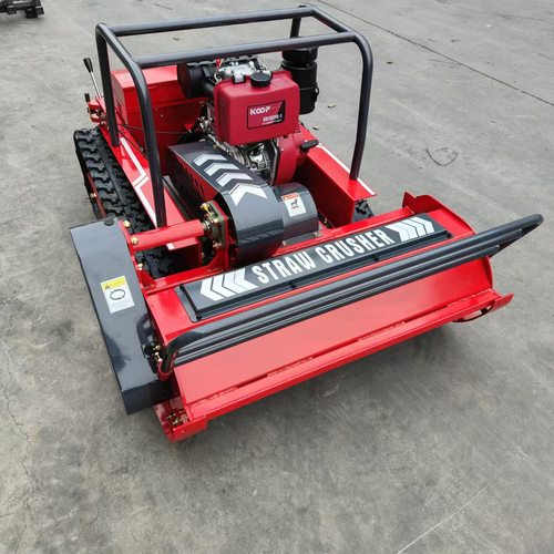 出口履带式Lawn mower 智能遥控迷你型割草机 市政公园草坪修剪机