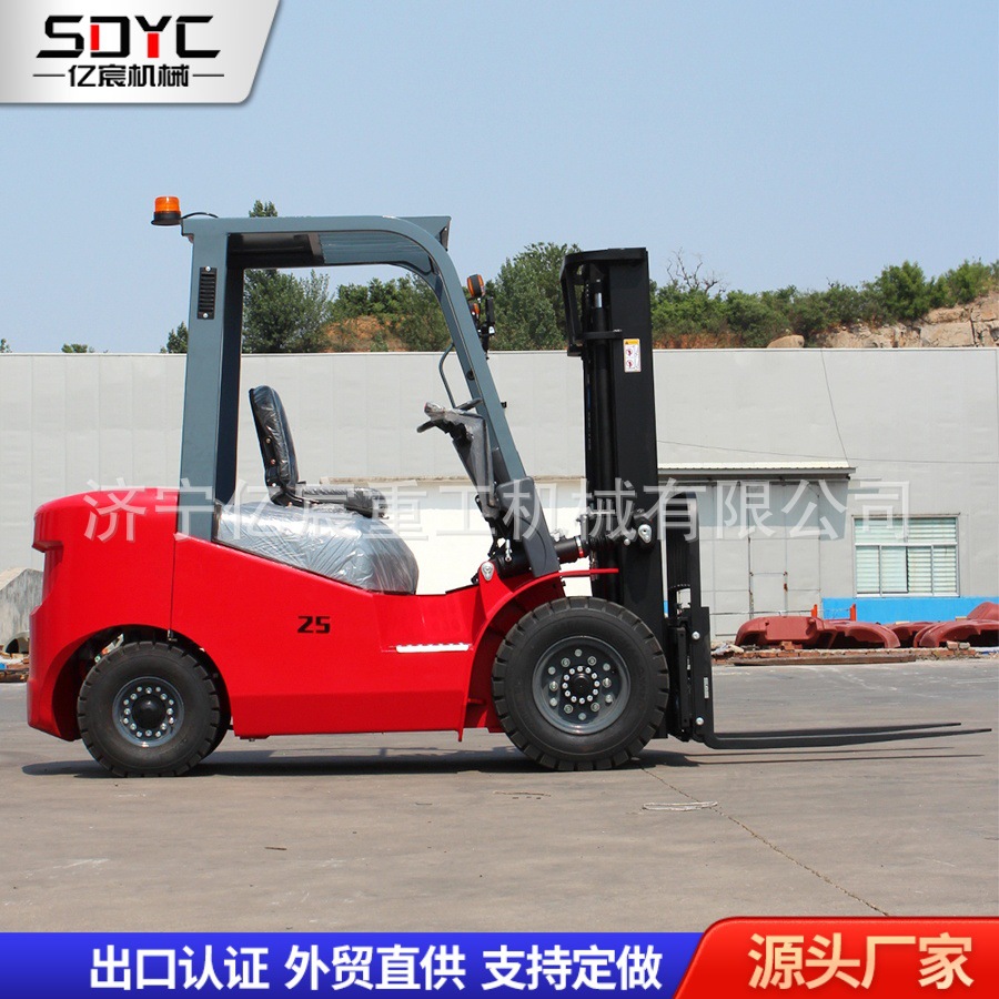 柴油叉车液压升降伸缩式仓库搬运叉车2吨3吨侧移多功能柴油叉车