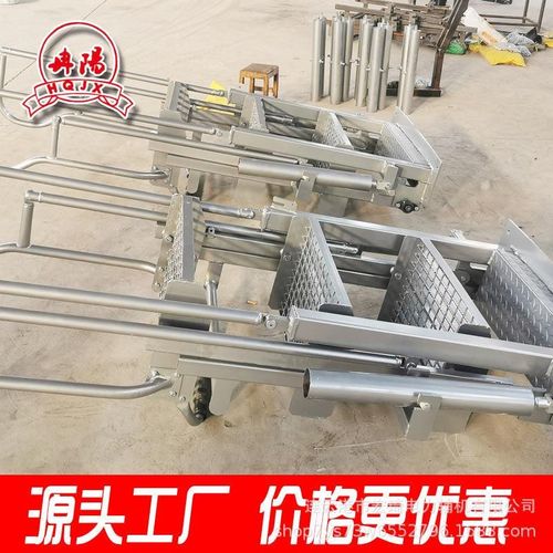 爆款三步梯带围栏侧边手扶活动梯B槽车火车栈桥平台配套三步梯厂