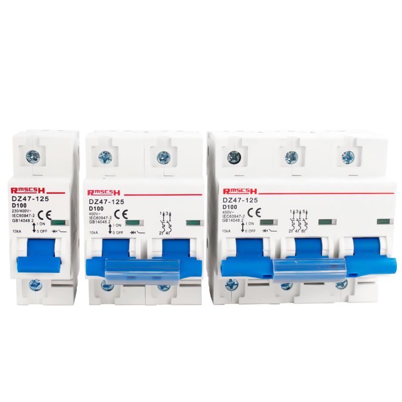 家用空调空气开f关DZ47小型断路器 DZ471/2/3/4P 80A 100A 125A