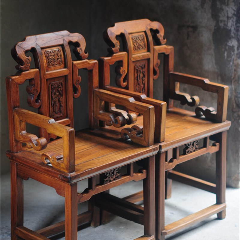 明清老家具 中式家具 扶手椅子D 太师椅小姐椅古典家具老家具