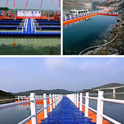 水上浮筒平台塑料浮筒码头浮桥船艇泊位钓鱼平台冲浪浮箱厂家