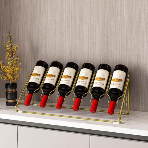 轻奢红酒架酒瓶摆件高档家用斜放红酒收纳展示架创意酒柜装饰酒架