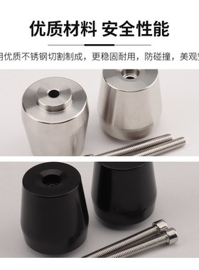 适用本田佛沙FORZA350 NSS300改装手把堵头 不锈钢车把加重平衡块