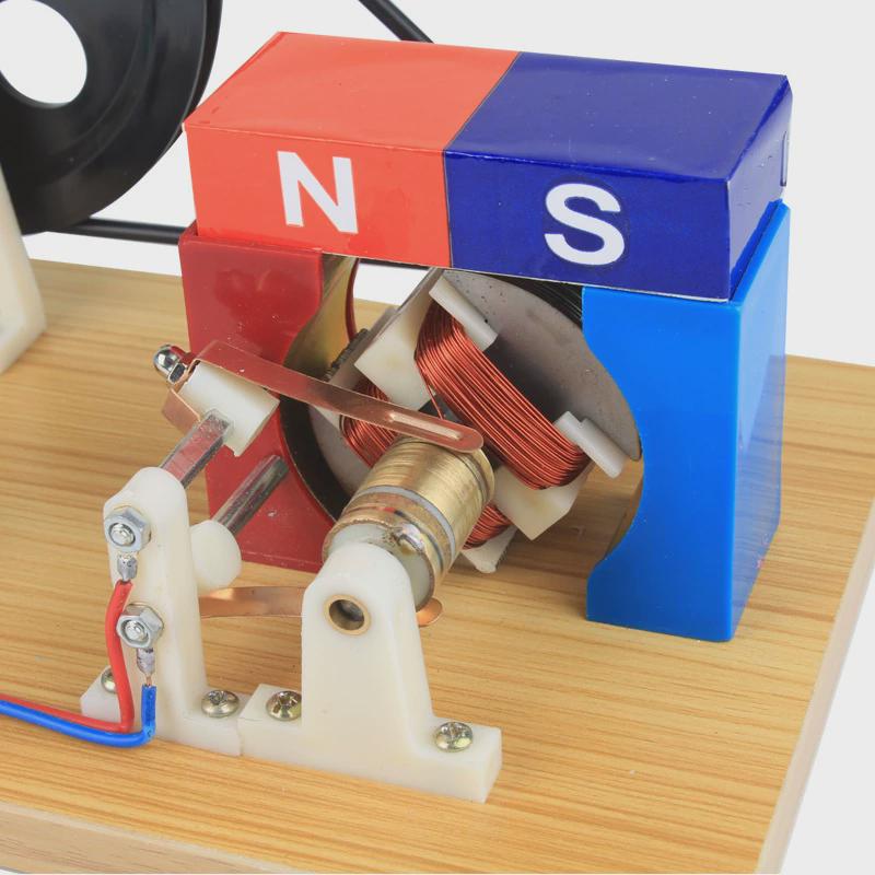 手摇交直流手动j24019法拉第发电机发电机手摇交直流发电机模型