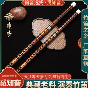 【觅知音】远扬笛子苦竹笛乐器考级者专业横笛演奏笛舞台古风CE调