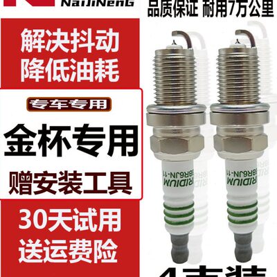 适配金杯海狮4G21C V19 V20火花塞4G19 4G20C 4G20B汽车铱金491Q