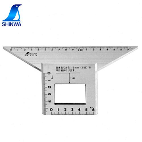 企鹅牌SHINWA亲和梯形角度尺 铝制 62114
