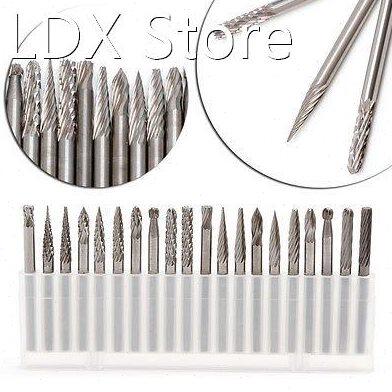 20Pcs/Set 1/8 3mm Tungsten Carbide Cutter Rotary Burr Set C
