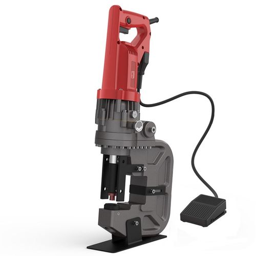 电动液压高e端冲孔机手提式轻型角铁钢板槽钢干挂不锈钢光伏开孔