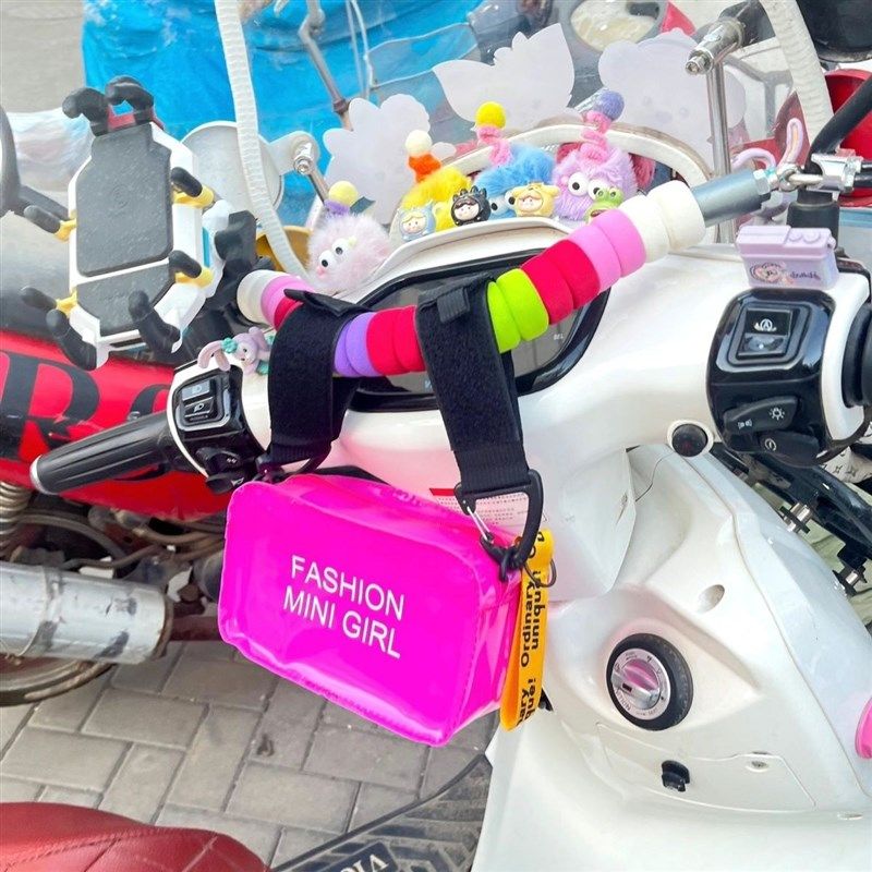 电动车挂包防雨户外包果冻小z包横杠包侧边包踏板车通用边包