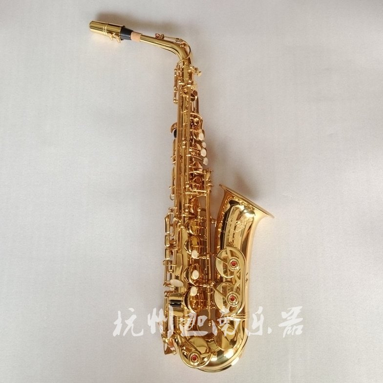 泰山中音萨克斯管/风 TSAS-770 降E调 漆金进口皮垫