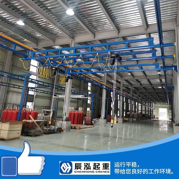 2t自立式刚性kbk起重机U型轨道组合式轻轨吊悬挂式工站智能提升机