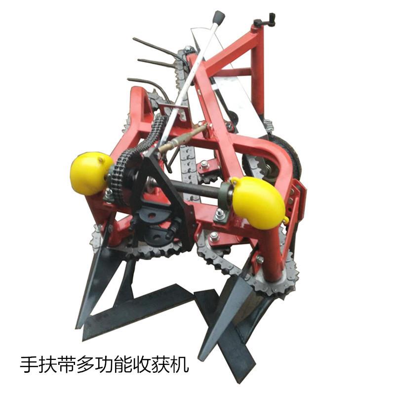 车带刨花生机价格小型手扶带挖花生机山东手扶四轮车花生收获机