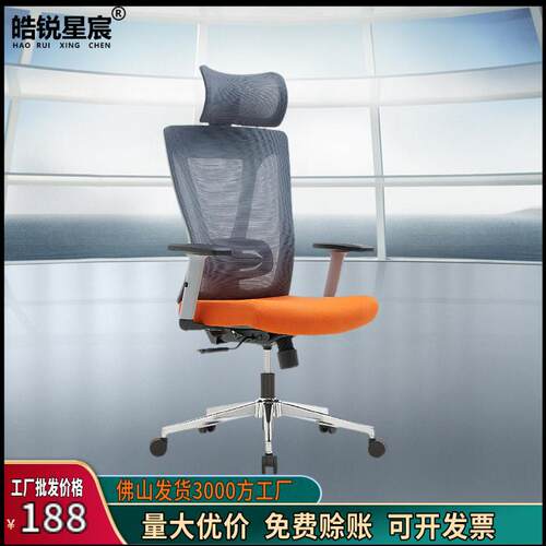 人体工学椅子电脑椅家用久坐舒适可升降可躺护腰书房公椅子佛山