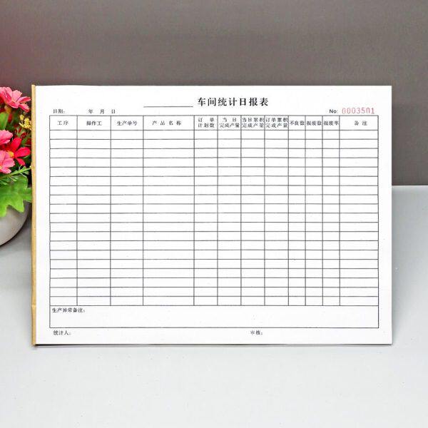 个人工序生产计划完成情况统计记录表定制表单车间员工产量日报表